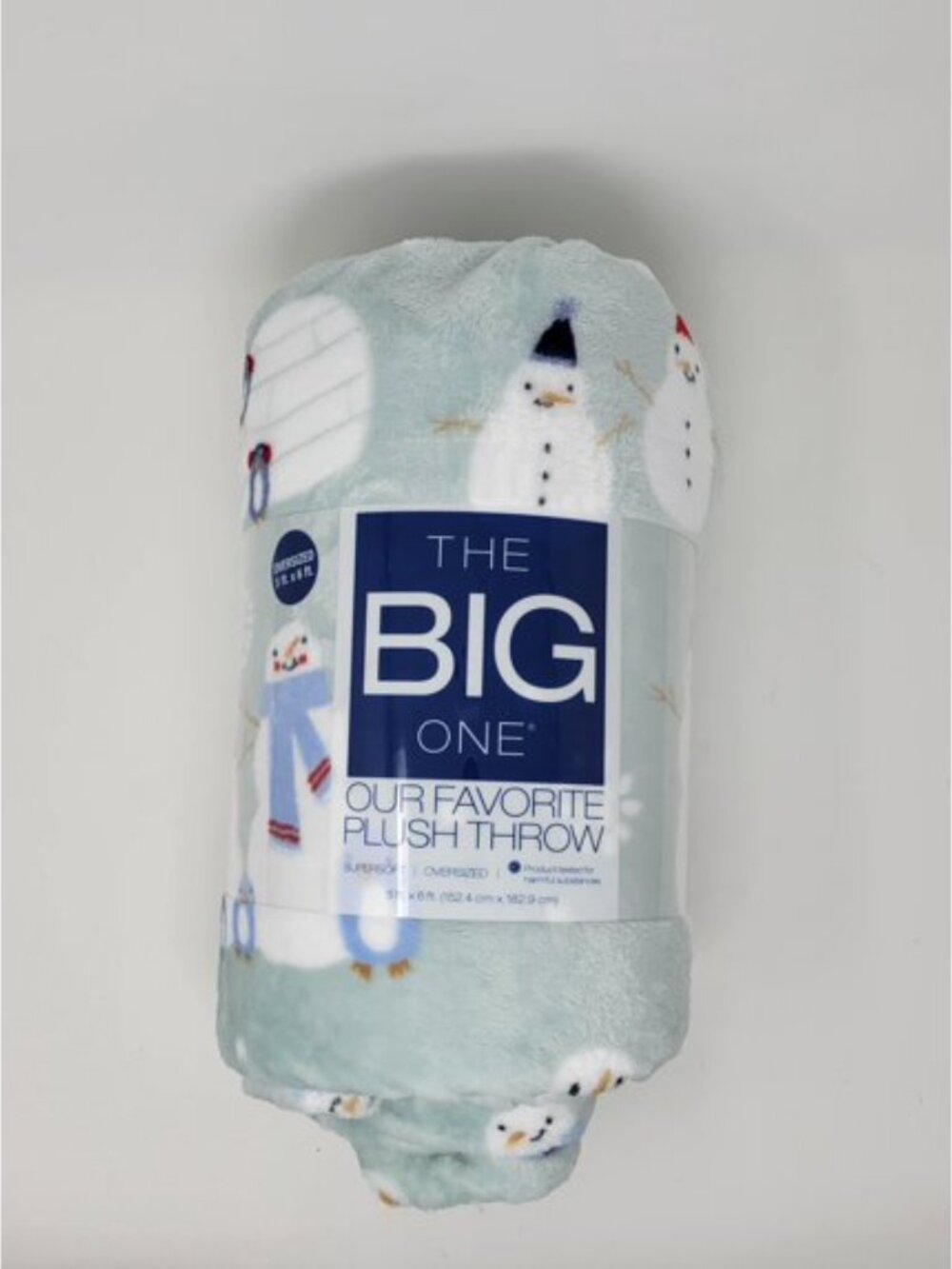The Big One Snowman Oversized Plush Throw